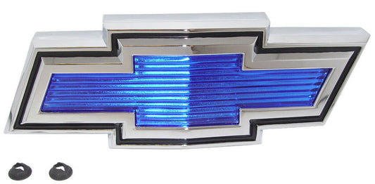 71-72 C10/K10 Blue & Chrome Grill Bow-Tie Emblem