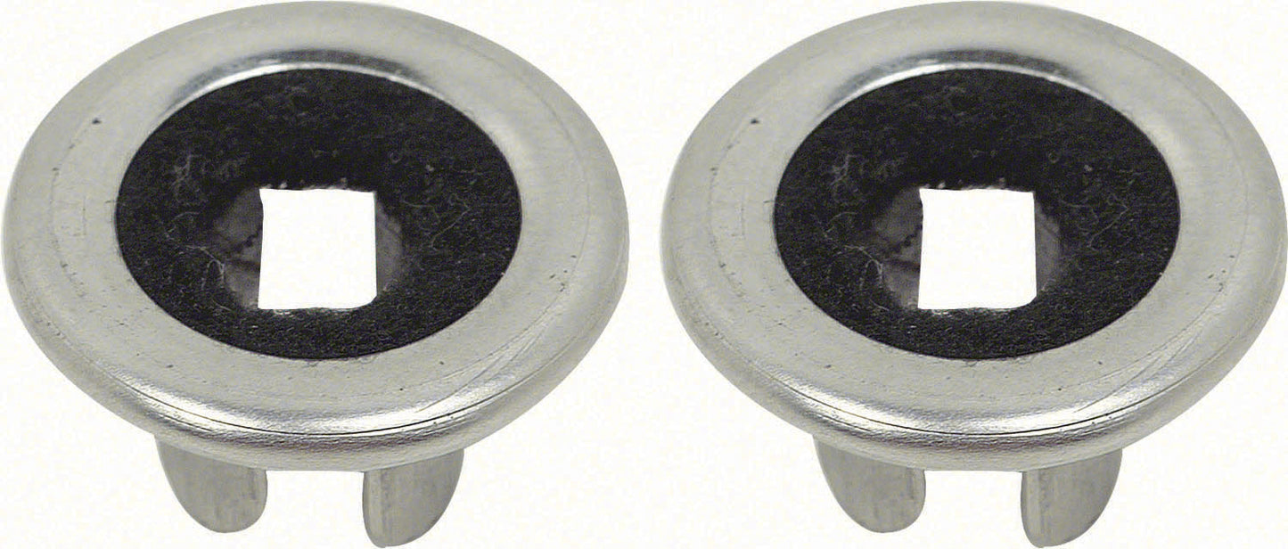 1968-72 GM; Various Models; Door Lock Knob Ferrules; Narrow; Pair