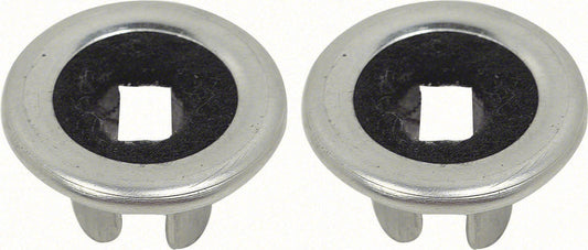 1968-72 GM; Various Models; Door Lock Knob Ferrules; Narrow; Pair