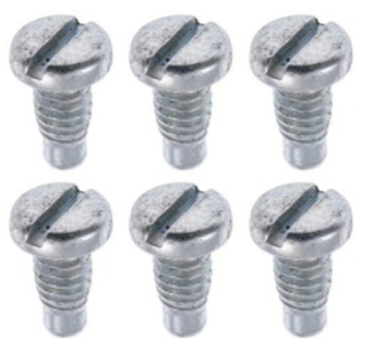 1940-81 GM; F-Body/Impala/Nova/Truck-Headlamp Retaining Ring Screw Set, 6 Pieces