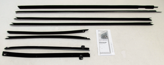 1969-1970 Impala 2 Door Hardtop Authentic window fuzzies  Felt kit (8pcs)