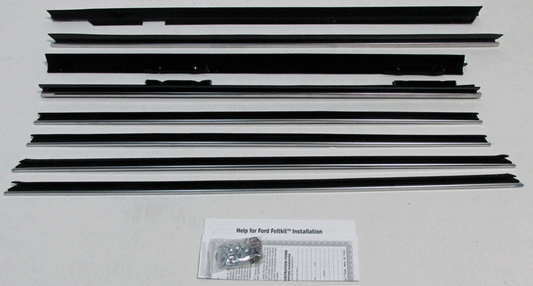 1975-1976 Impala 4 Door Sedan Authentic window Felt kit(8pcs) w/rear divider bar