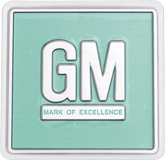 1967 Camaro / Nova / Chevelle / Full Size GM Mark Foil Decal - Aqua, Each