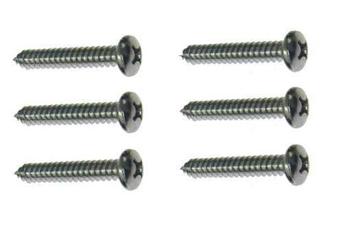 1968-72 STANDARD ARM REST SCREW SET (6)